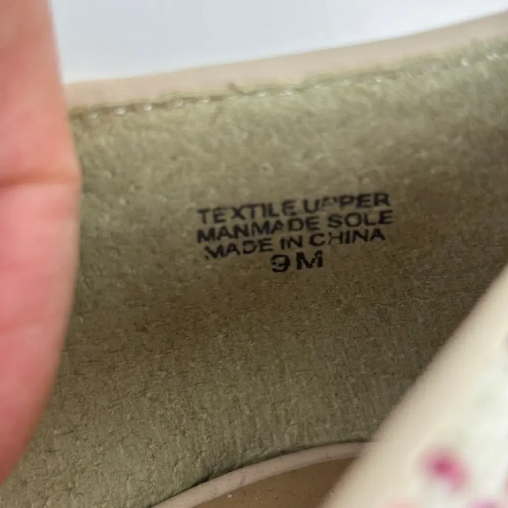 Ann Taylor Pink Tweed Flats Loafer Pointed Toe 9M